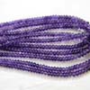 AAA quality Amethyst smooth Roundel pack of 2 strand 15 inch strand 6mm to 8mm approx